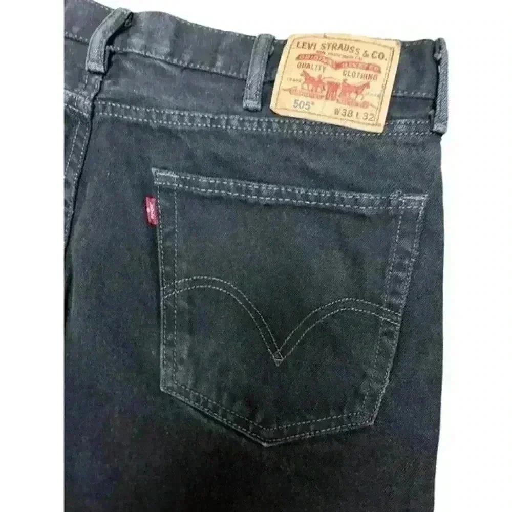Levi’s 505 Straight Fit Black Denim‎ Jeans
